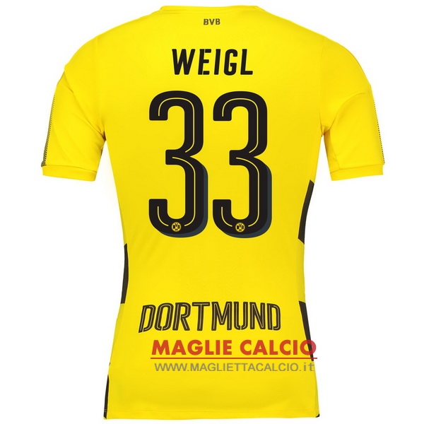 maglietta borussia dortmund 2017-2018 weigl 33 prima